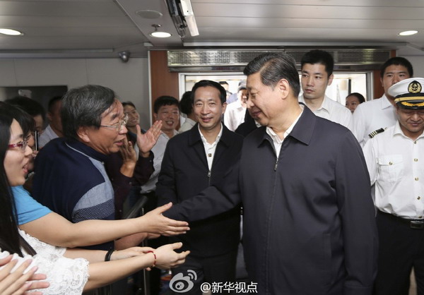 In pictures: President Xi surprises residents of Pingtan