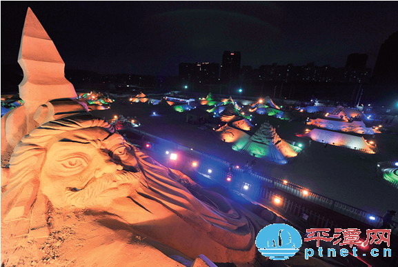 Sand sculpture festival opens in Pingtan